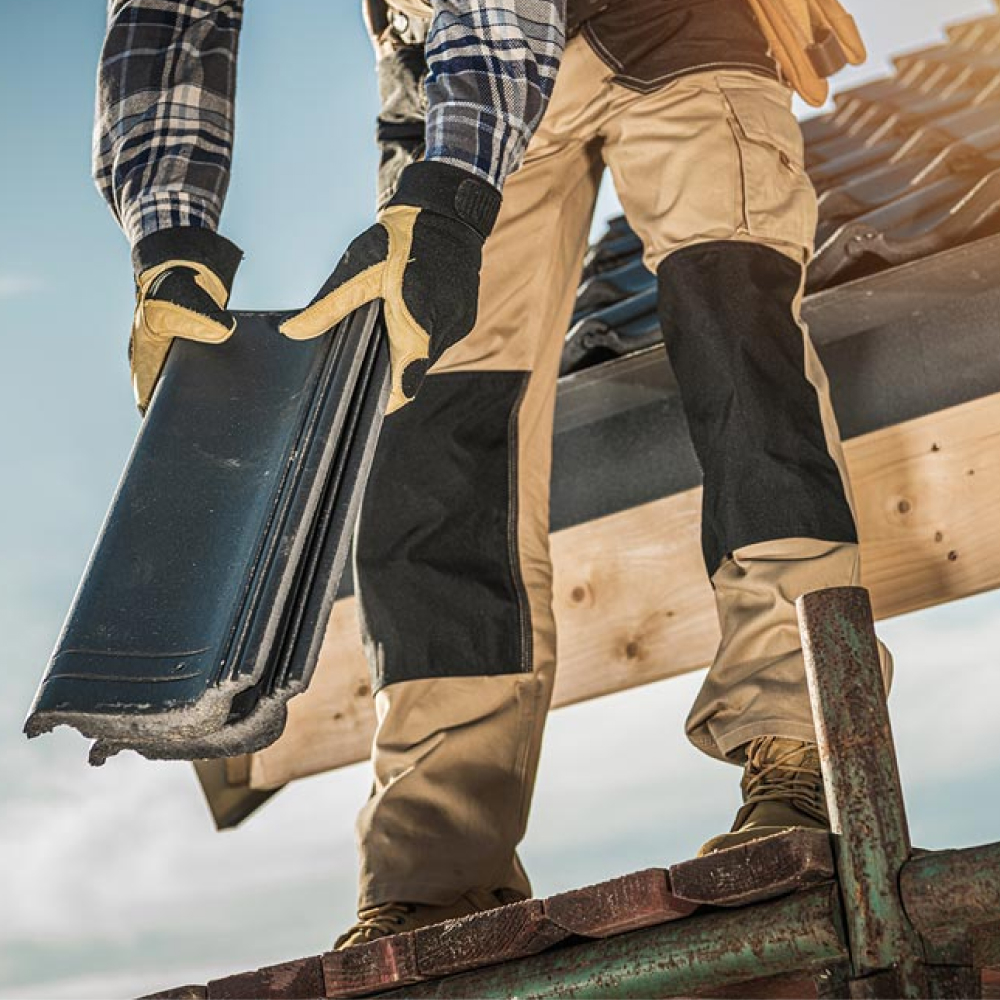 Tile installing-tiles-on-roof